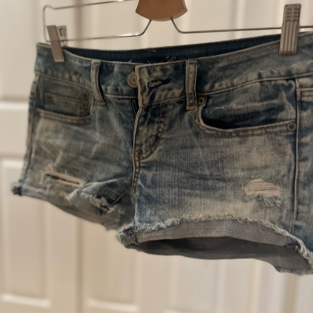 American Eagle Denim Distressed Women Shorts- 2 pairs